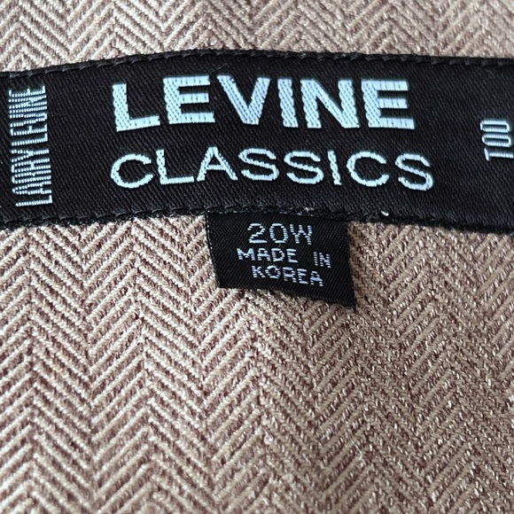 Larry Levine Women Tan Tweed Skirt Suit Blazer Sz 22W Church Business - Picture 8 of 10